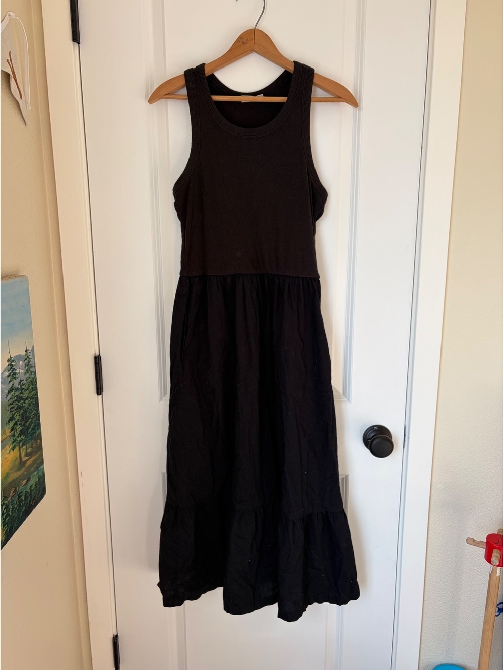 Gap cotton drop waist maxi dress